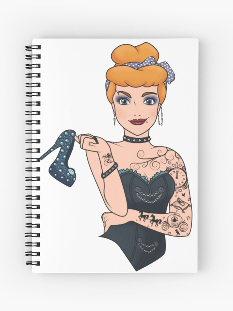 Cuaderno de espiral «Cenicienta rockera» de encuestas96 | Redbubble