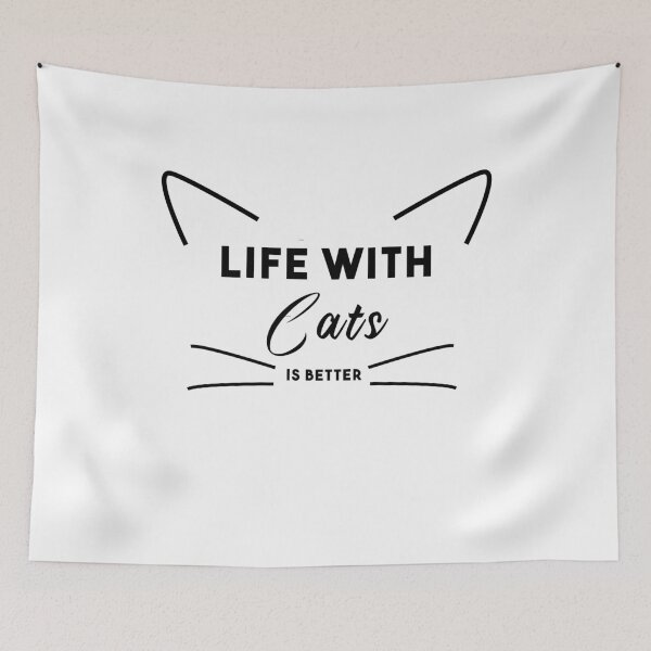 Item preview, Life is better with a cat designed and sold by StarsPower.