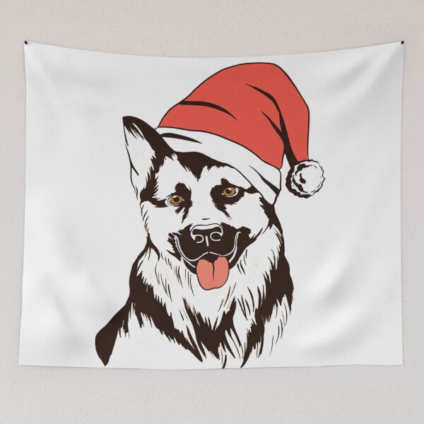 Item preview, Christmas German Shepherd designed and sold by finnimoo.