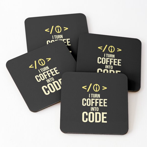 Item preview, I Turn Coffee Into Code designed and sold by AbraFero.