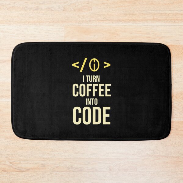 Item preview, I Turn Coffee Into Code designed and sold by AbraFero.