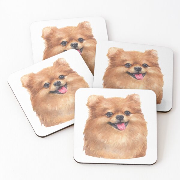 Item preview, Red Pomeranian Watercolor Art designed and sold by doglovershirts.