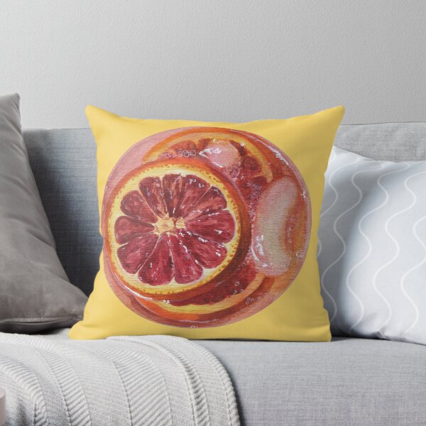 orange sanguine cocktail Coussin