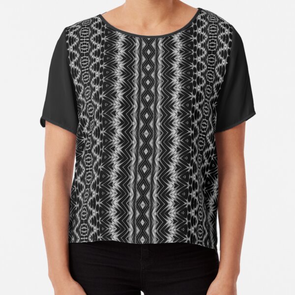 LaFara Crochet 1 Chiffon Top