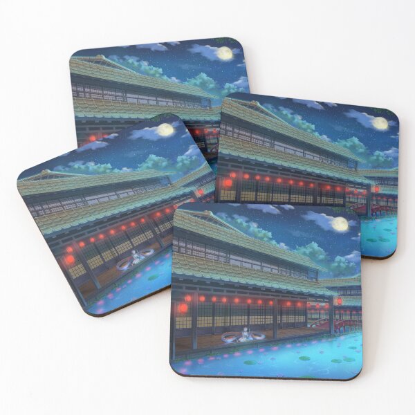 Item preview, Beautiful Japanese Fantasy House In Night designed and sold by Vector Scout Lab.