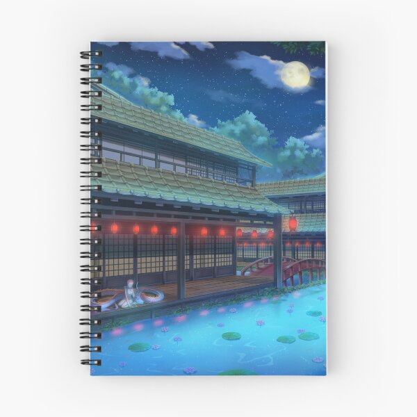 Item preview, Beautiful Japanese Fantasy House In Night designed and sold by Vector Scout Lab.