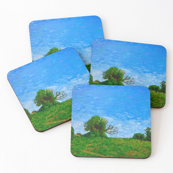 Item preview, Hill with Trees near I-476 designed and sold by Menaceart.
