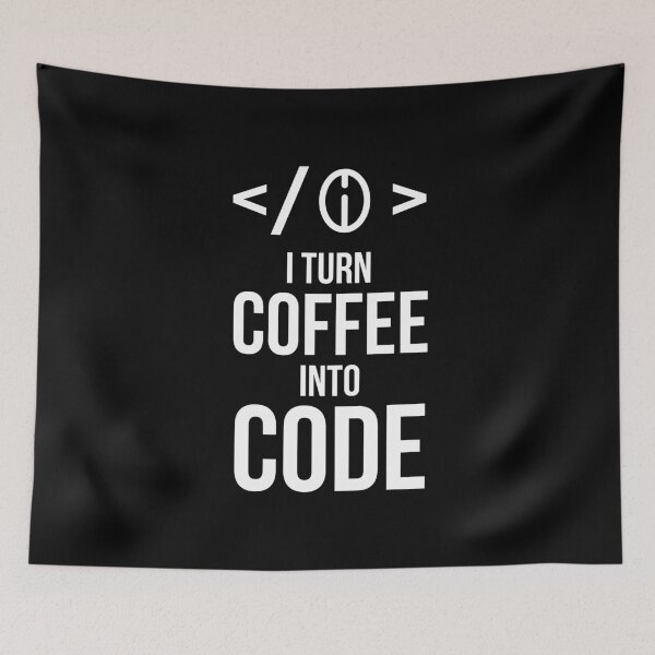 Item preview, I Turn Coffee Into Code designed and sold by AbraFero.