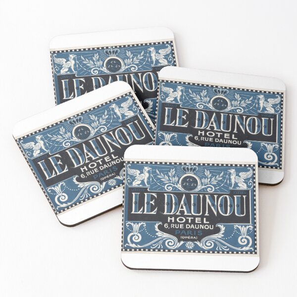 Item preview, France – Paris – Daunou – Vintage Luggage Label  designed and sold by imageresource.