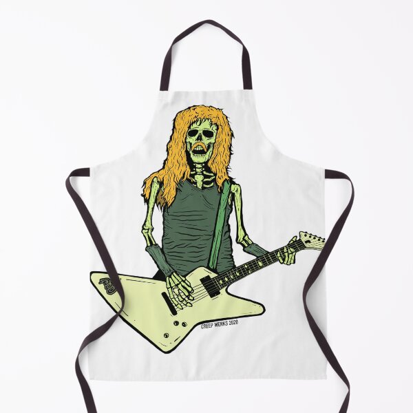 Skeleton James Hetfield Metallica playing guitar Apron