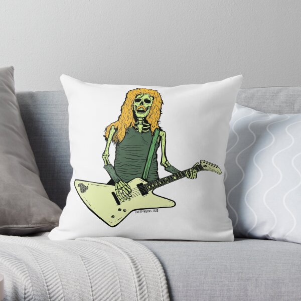 Skelett James Hetfield Metallica spielt Gitarre Dekokissen