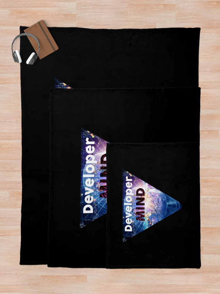 Thumbnail 5 of 6, Throw Blanket, Developer mind - Software Developer - Full Stack Developer designed and sold by sweetlord.