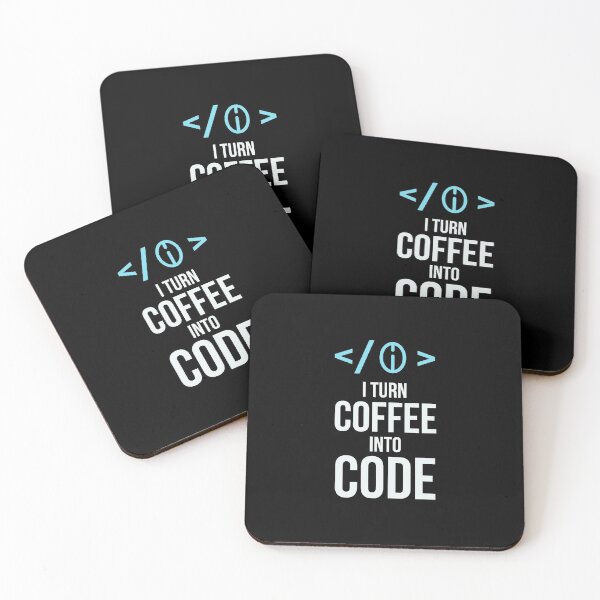 Item preview, I Turn Coffee Into Code designed and sold by AbraFero.