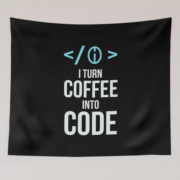 Item preview, I Turn Coffee Into Code designed and sold by AbraFero.