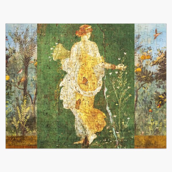 Artikel-Vorschau von FLORA, POMPEJI, ANTIKE RÖMISCHE WANDMALEREI Blumengarten Fliegende Vögel, Quitten und Apfelbäume, designt und verkauft von BulganLumini.