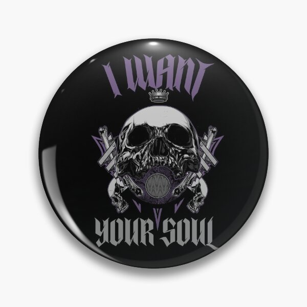 Item preview, Gothic Halloween Skull I Want Your Soul designed and sold by aronia.