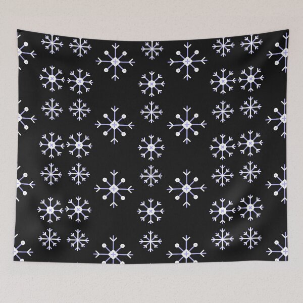 Item preview, snowflakes black and white pattern  designed and sold by Delicarte.