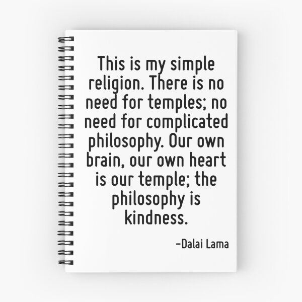 Artikelvorschau,  unser eigenes Herz ist unser Tempel; Die Philosophie ist Freundlichkeit. "von: Dalai Lama entworfen und verkauft von TerrificPenguin.