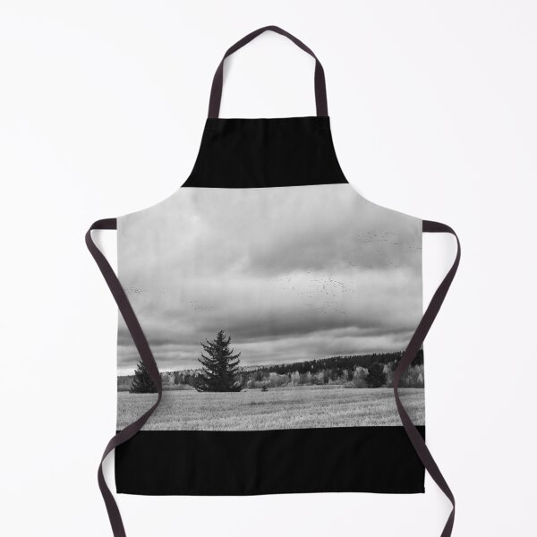 Item preview, Barnacle goose fieldscape bw designed and sold by Jouko Lehto Photography.