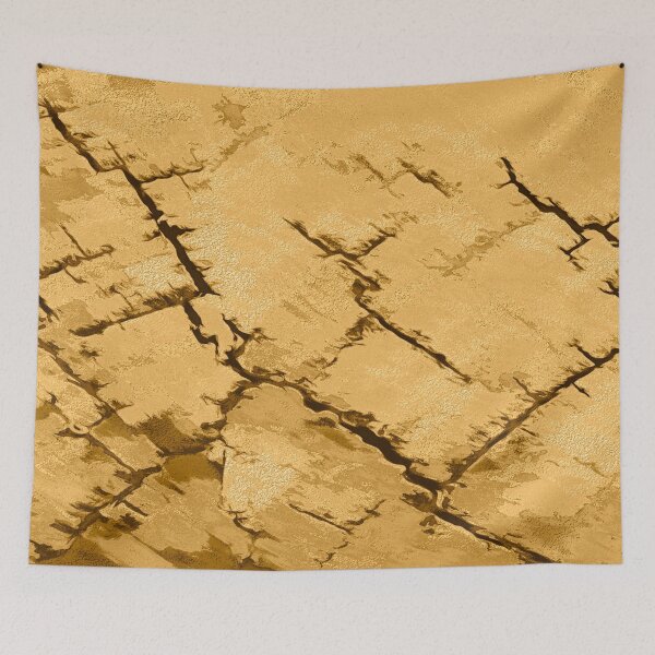 Item preview, Golden cracked wall designed and sold by SulkaCreative.