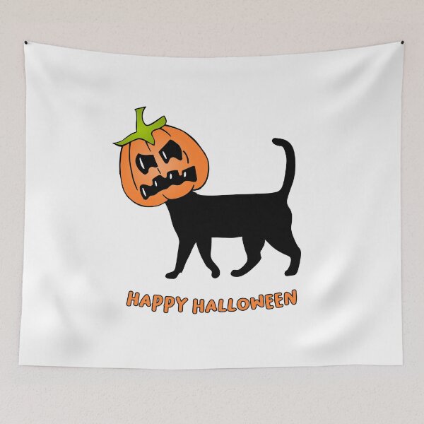 Item preview, Halloween cat designed and sold by Catcrea.