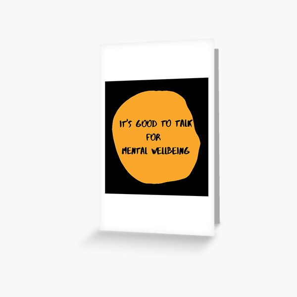 Artikel-Vorschau von Es ist gut, für das psychische Wohlbefinden zu sprechen, designt und verkauft von ColartsyDesigns.