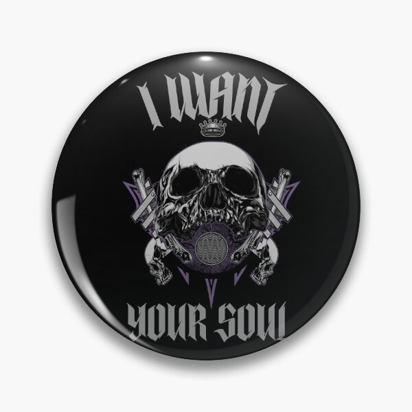 Item preview, Gothic Skull  I Want Your Soul Halloween 2020 designed and sold by aronia.