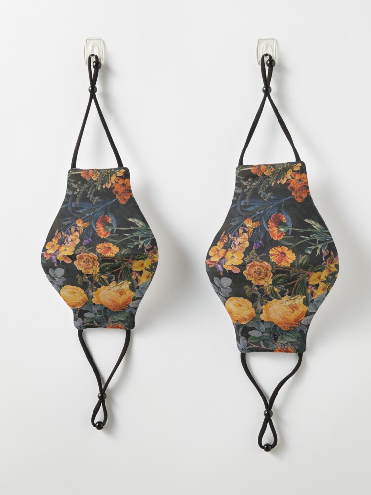 Alternate view of Vintage Botanical Golden Night Garden Mask