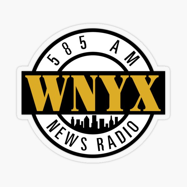 WNYX 585 AM News Radio Transparent Sticker