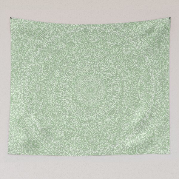 Item preview, The Most Detailed Intricate Mandala Design Pattern (Green) Zentangle designed and sold by AEJdesign.
