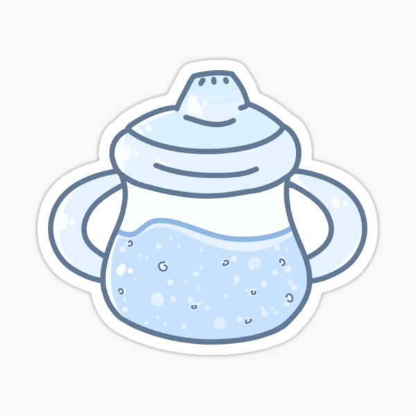 Blue Sippy Cup Sticker