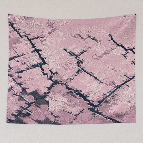 Item preview, Pink cracked wall designed and sold by SulkaCreative.