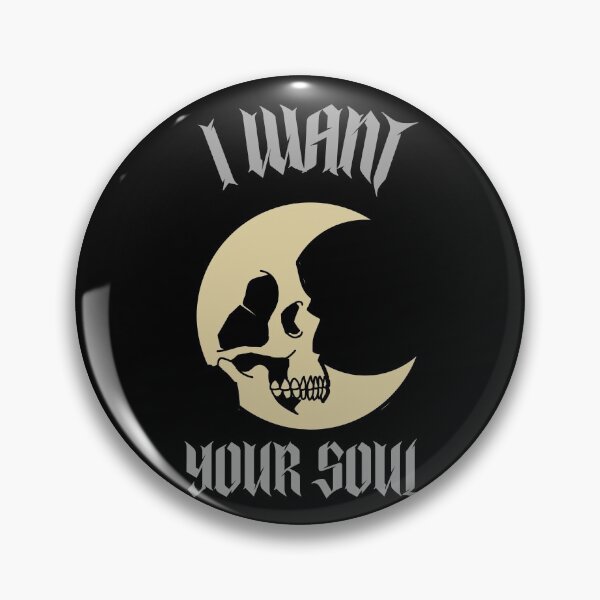 Item preview, Skull on Moon I Want Your Soul Halloween 2020 designed and sold by aronia.