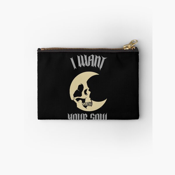 Item preview, Skull on Moon I Want Your Soul Halloween 2020 designed and sold by aronia.