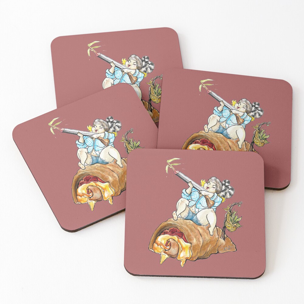 Item preview, Coasters (Set of 4) designed and sold by Plumpettes.