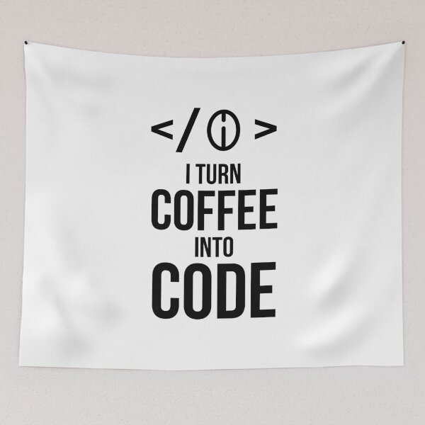 Item preview, I Turn Coffee Into Code designed and sold by AbraFero.