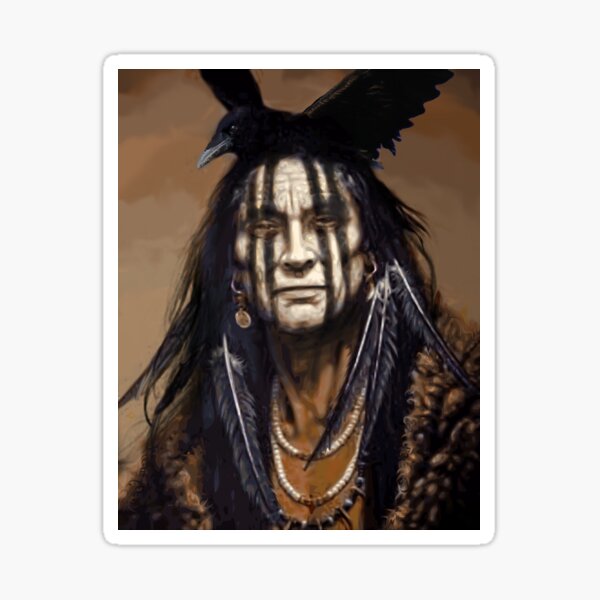 Item preview, “Crow Warrior” (North American Indian) designed and sold by ToastedGhost.
