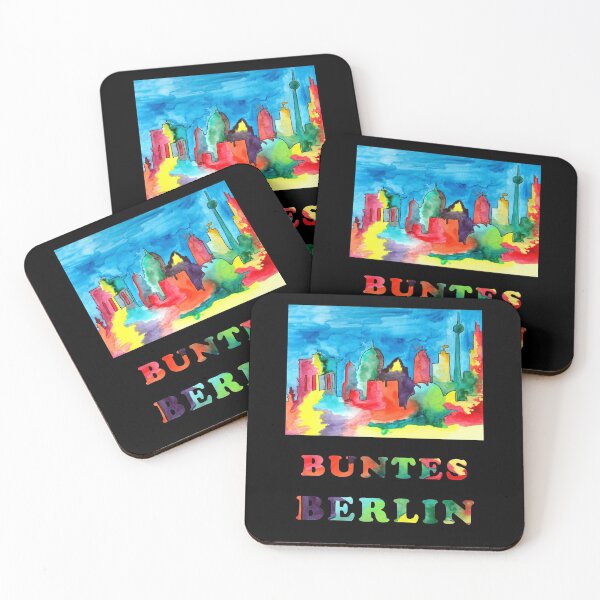 Item preview, Colorful Berlin - watercolor sketch of Berlin landmarks designed and sold by ElenaEhrenberg.