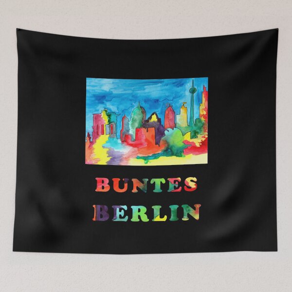 Item preview, Colorful Berlin - watercolor sketch of Berlin landmarks designed and sold by ElenaEhrenberg.
