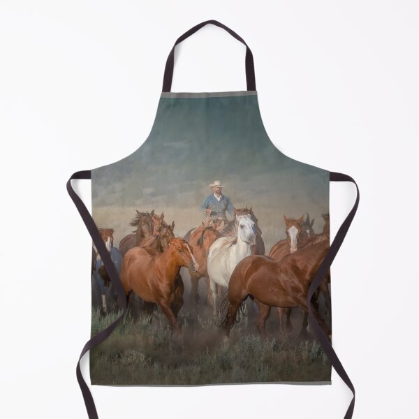 Item preview, Dusty Cowboy Galloping Horses designed and sold by BerryvineImage.