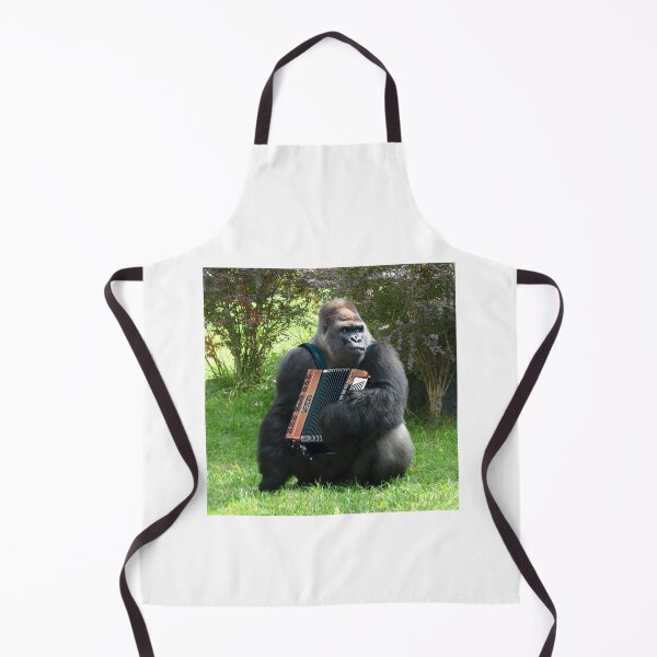Item preview, Weird and Strange Gorilla With Accordion Fun Animal Design designed and sold by Bill Herrin.