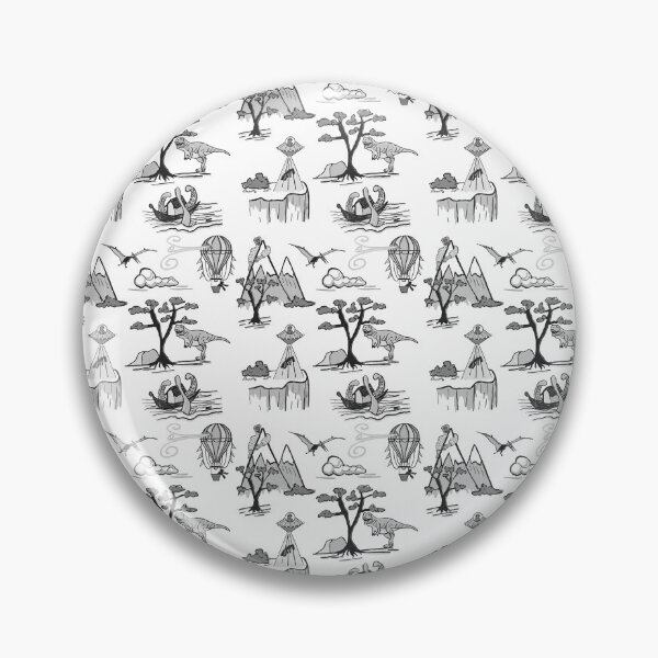Item preview, Bad Day Toile pattern in Traditional Black and White designed and sold by Quick Brown Fox Canada.