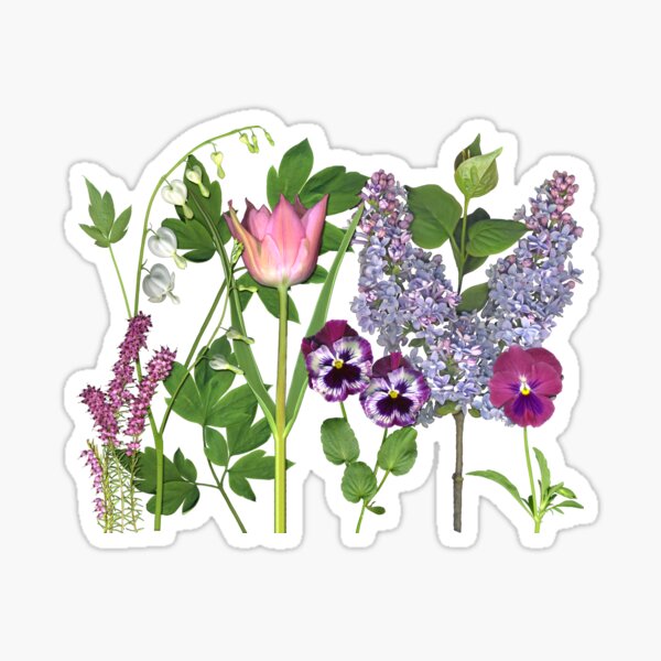 A Spring Garden Sticker
