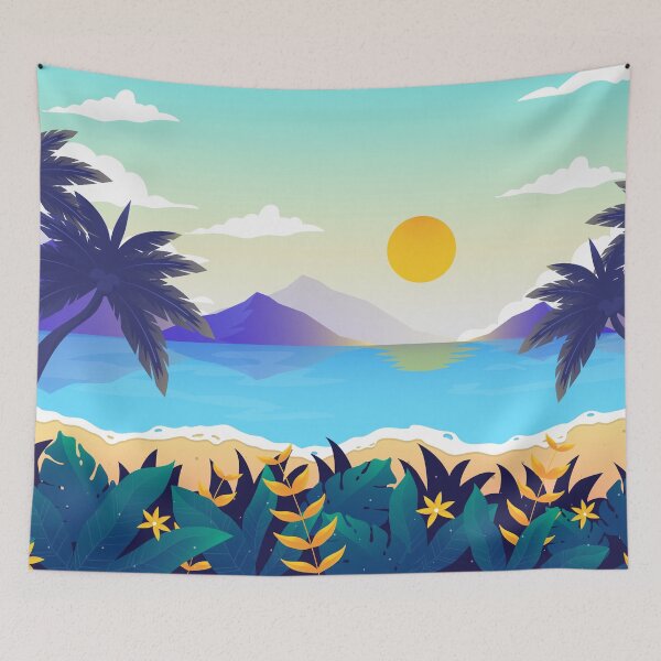 Item preview, Magical Summer Beach designed and sold by Vector Scout Lab.