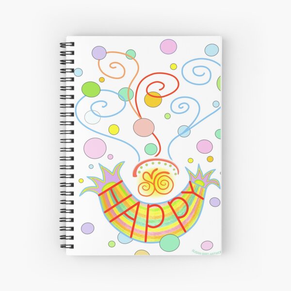 So Happy II Spiral Notebook