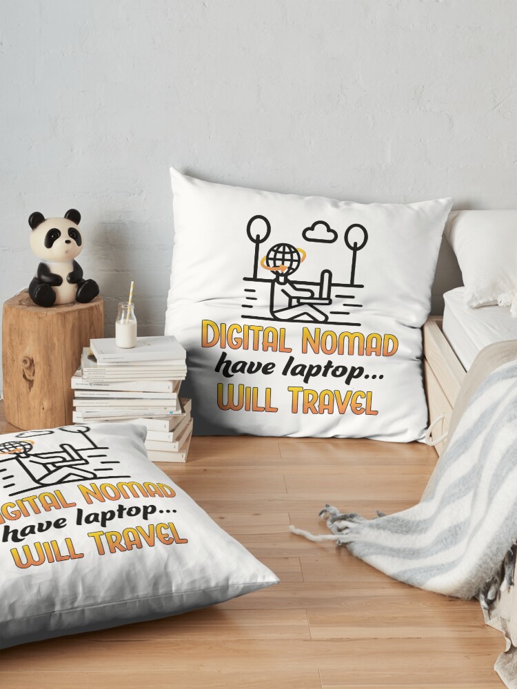 Alternate view of Digital Nomad. Floor Pillow
