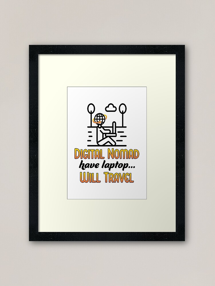 Alternate view of Digital Nomad. Framed Art Print