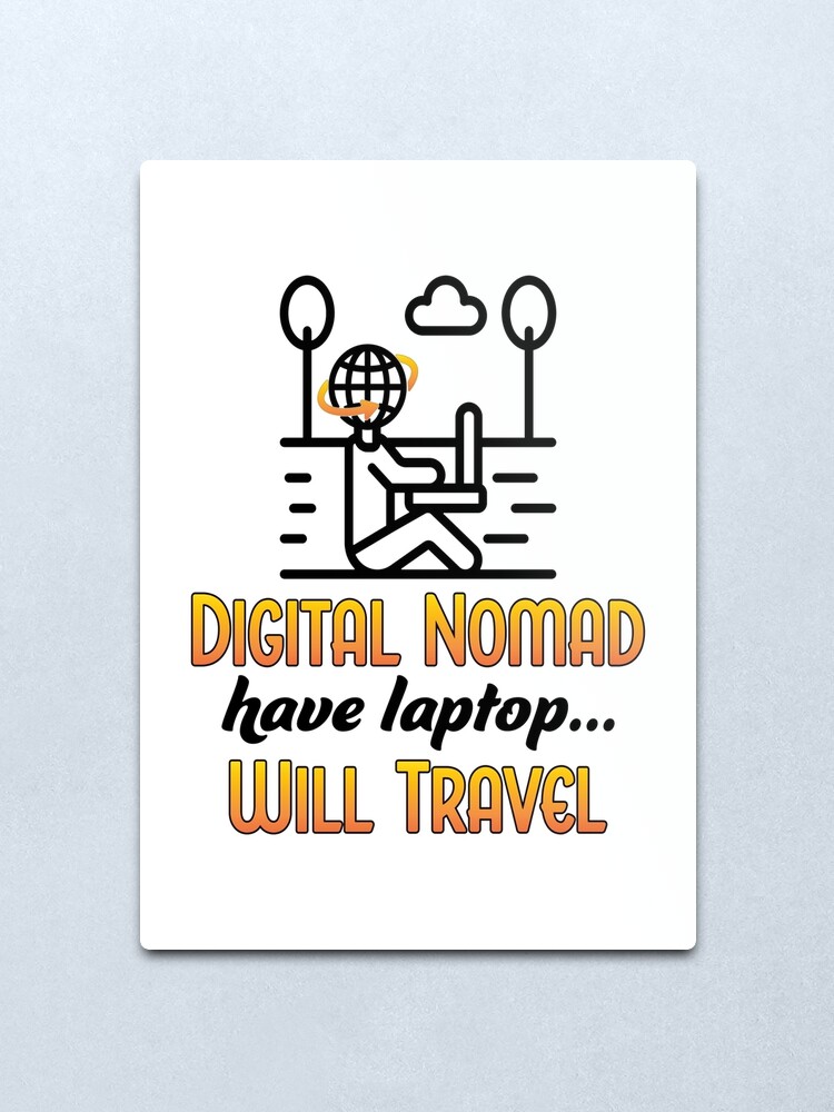 Alternate view of Digital Nomad. Metal Print