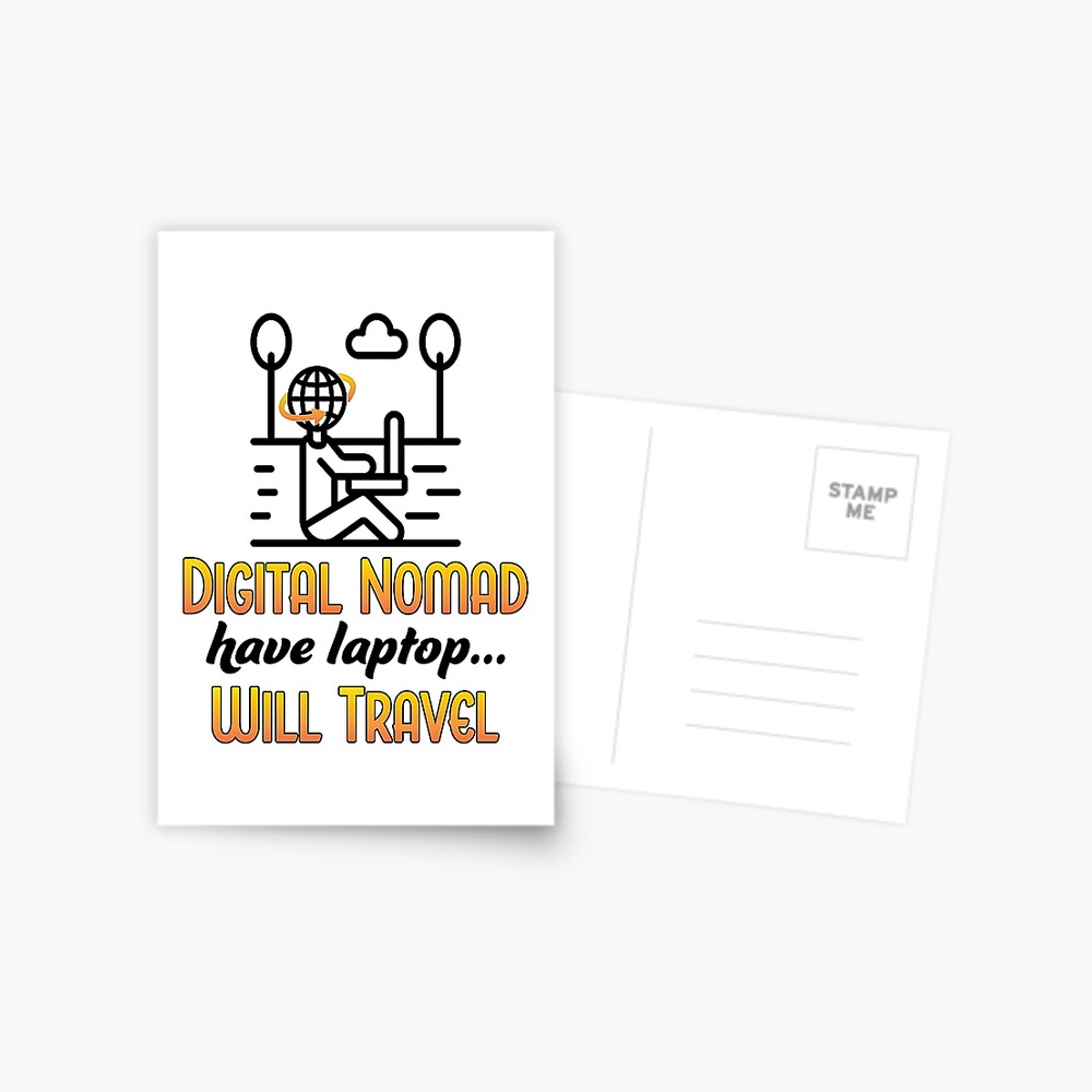 Digital Nomad. Postcard
