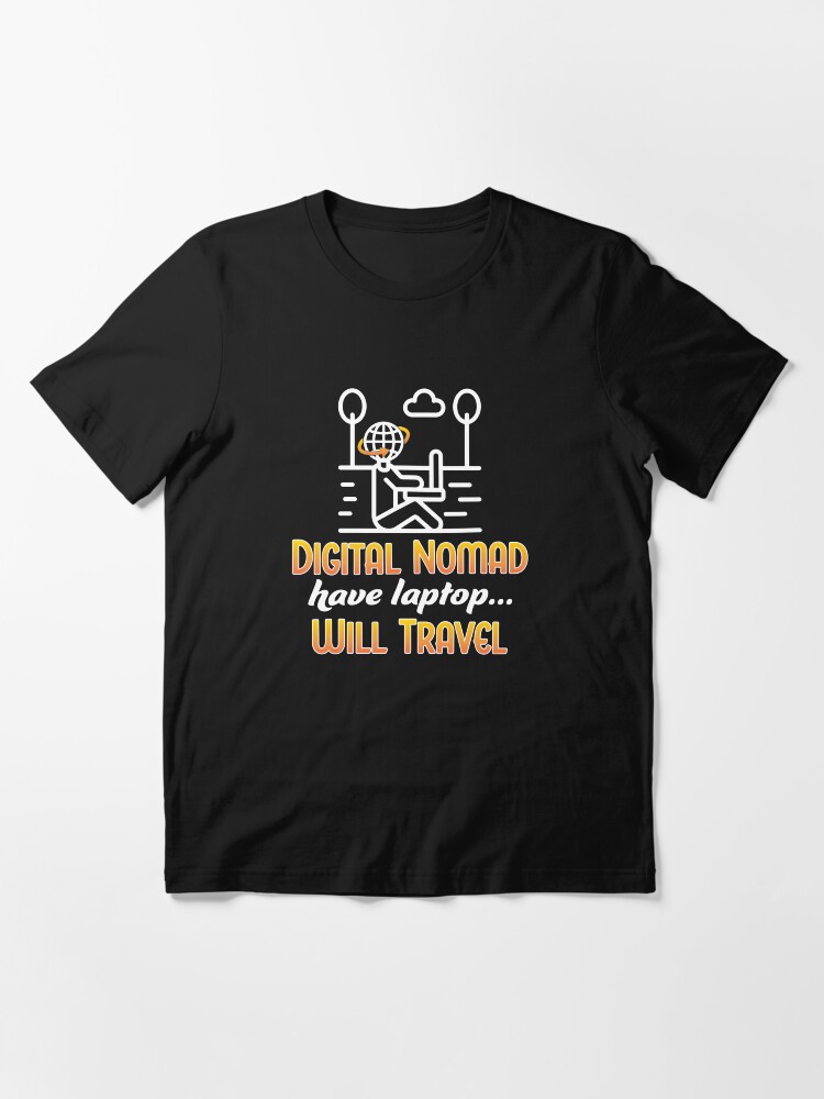Alternate view of Digital Nomad. Essential T-Shirt